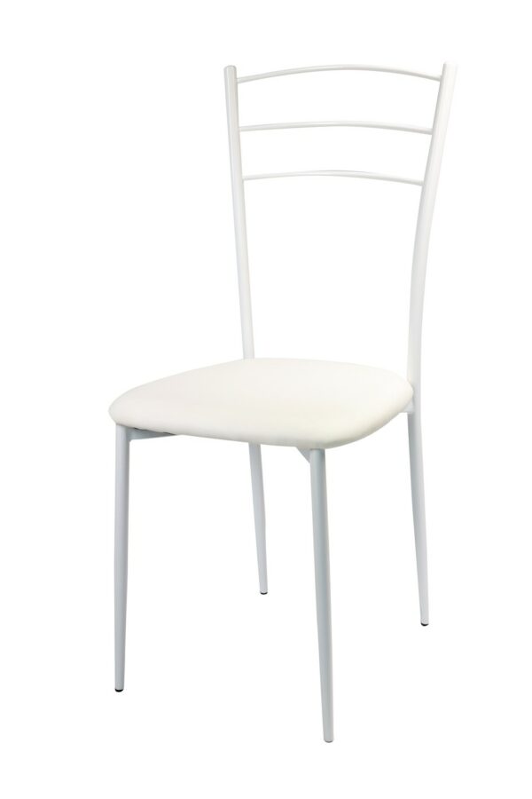 SET DA 6 SEDIA MARTA IN PVC BIANCA