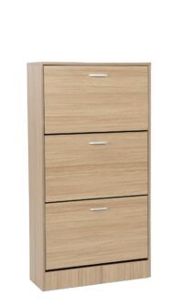 SCARPIERA 3 ANTE IN LEGNO TRUCIOLATO 63X24X120 MARRONE