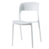 SET DA 4 SEDIA POLIPROPILENE ESTIA BIANCO 56X43X83