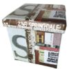 PUFF CUBO 32x32x32 PIEGH. TIPOGRAF.