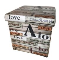 PUFF CUBO 32x32x32 PIEGH. SHABBY