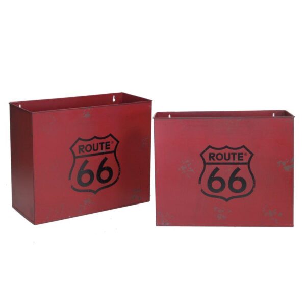 Portariviste metallo bristol rosso 1-2 cm34,5x15,5h28