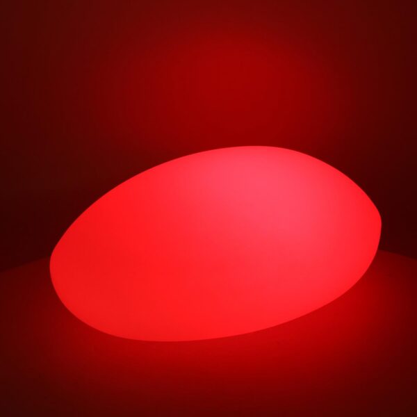 Lampada led plastica ricaricabile sassomulticolor cm51x37h20
