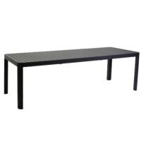 Tavolo alluminio cleveland antracite allungabile rettangolare cm180/240x100h75