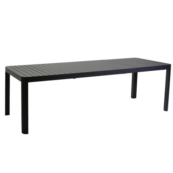 Tavolo alluminio cleveland antracite allungabile rettangolare cm180/240x100h75