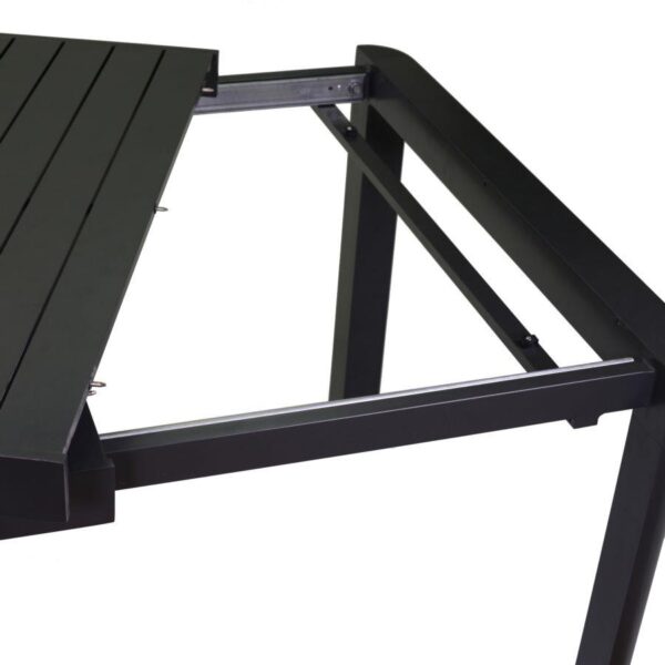 Tavolo alluminio cleveland antracite allungabile rettangolare cm180/240x100h75