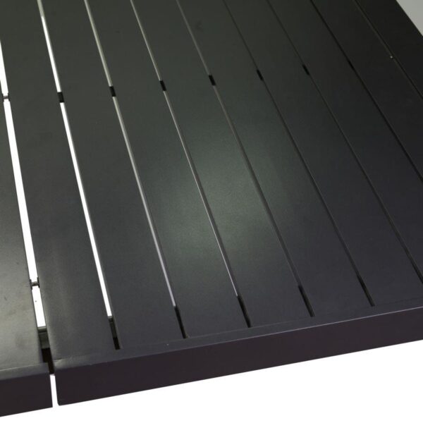 Tavolo alluminio cleveland antracite allungabile rettangolare cm180/240x100h75