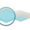 Topper correttore memory foam alto 7cm - rivestimento all’aloe vera