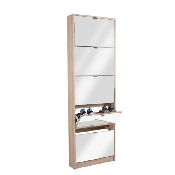 Scarpiera Koblenz 5 ante con specchio Koblenz rovere