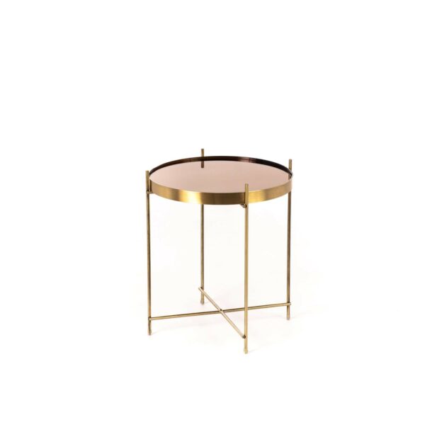 Marissa - Tavolino in ottone lucido- STONES
