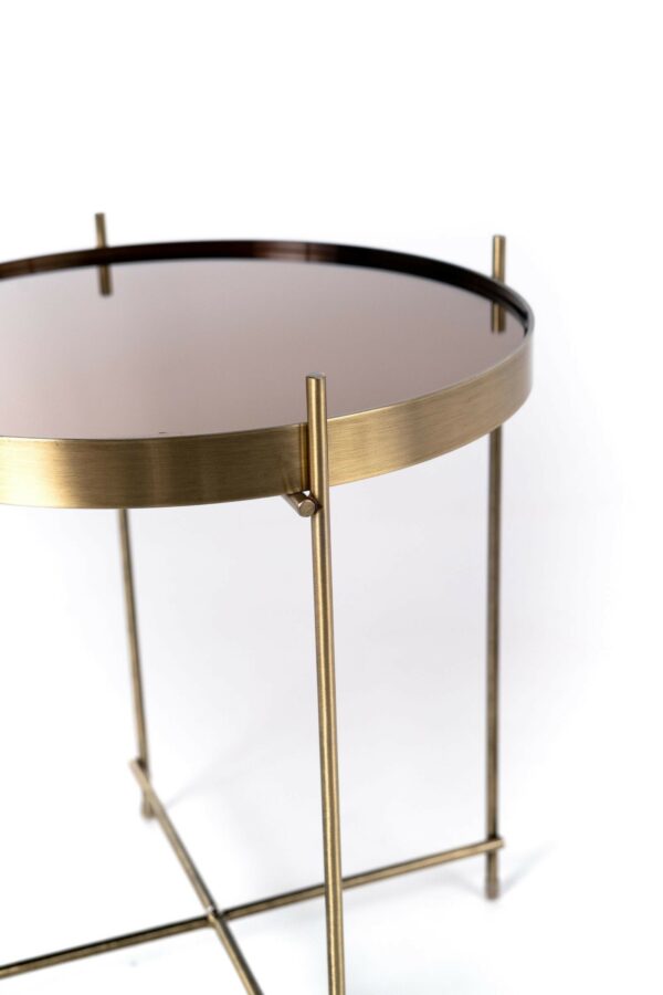 Marissa - Tavolino in ottone lucido- STONES