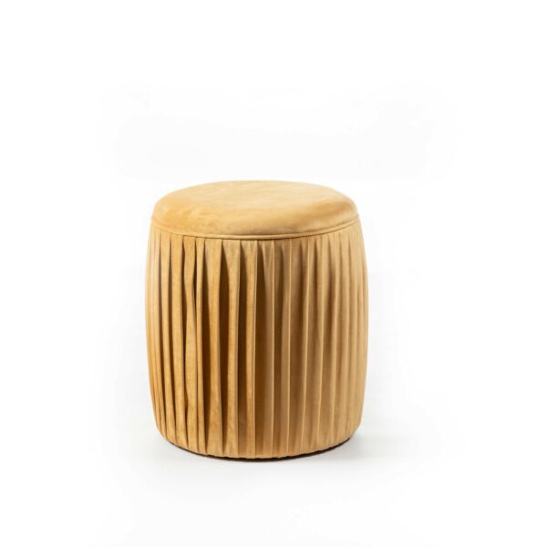 Cora - Pouf monocolore- pesca - STONES
