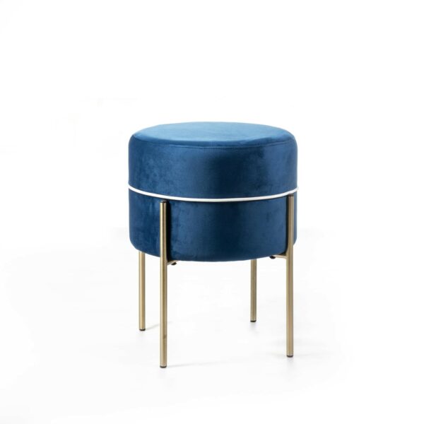Burmy - Pouf bicolore- blu scuro - STONES