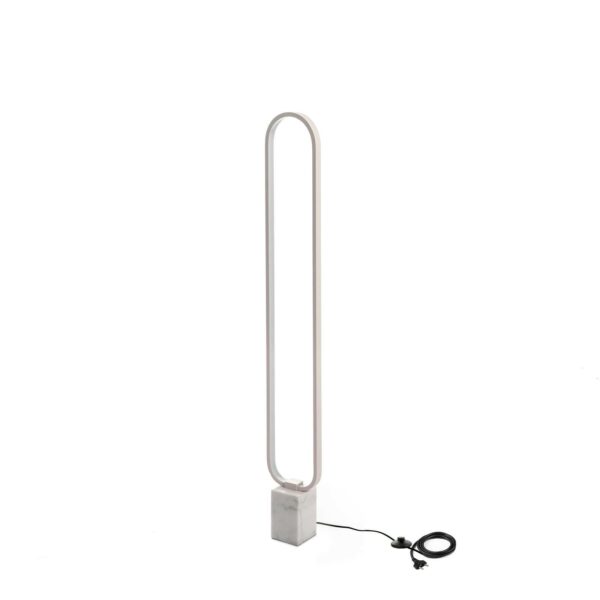 Naos -lampada da terra bianca a led- STONES