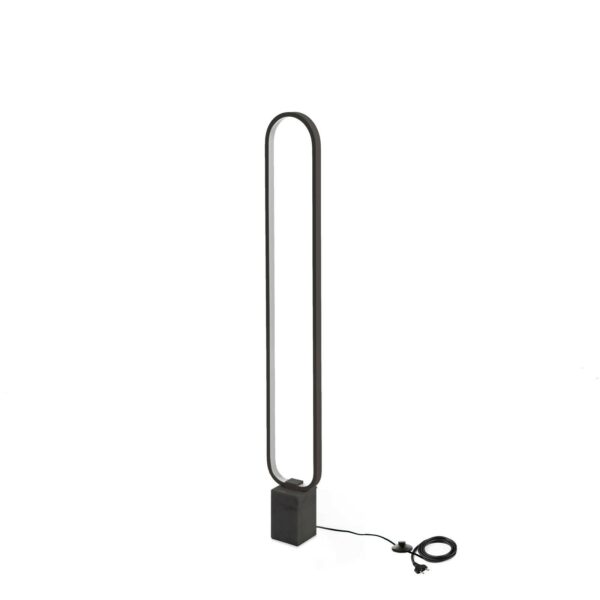 Naos nero-lampada da terra led- STONES