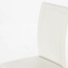 Net, set da quattro sedie in similcuoio bianco