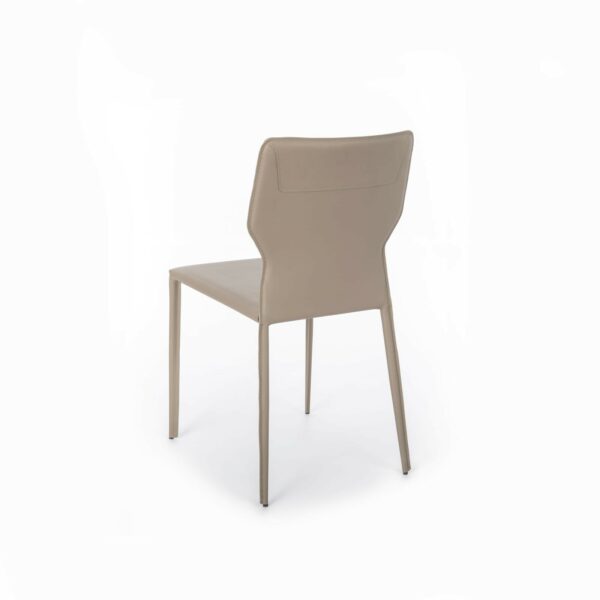 Kim - set da due sedie in similcuoio colore tortora -Stones