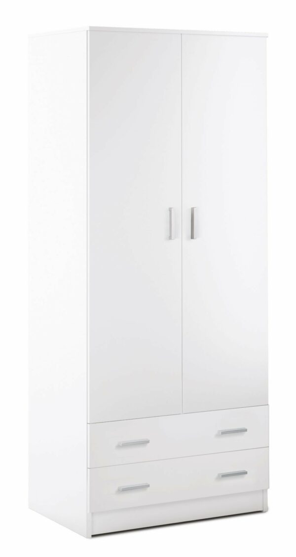 ARMADIO 2 ANTE 2 CASSETTI KIT BIANCO - SARMOG
