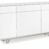 MOBILE 3 ANTE 3 CASSETTI KIT OSSIDO BIANCO E BIANCO LUCIDO - SARMOG
