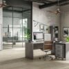 SCRIVANIA ANGOLARE DX L180 IN KIT CEMENTO - SARMOG