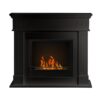 Camino a bioetanolo biocamino da terra Cambridge in legno Nero 110x37x102h