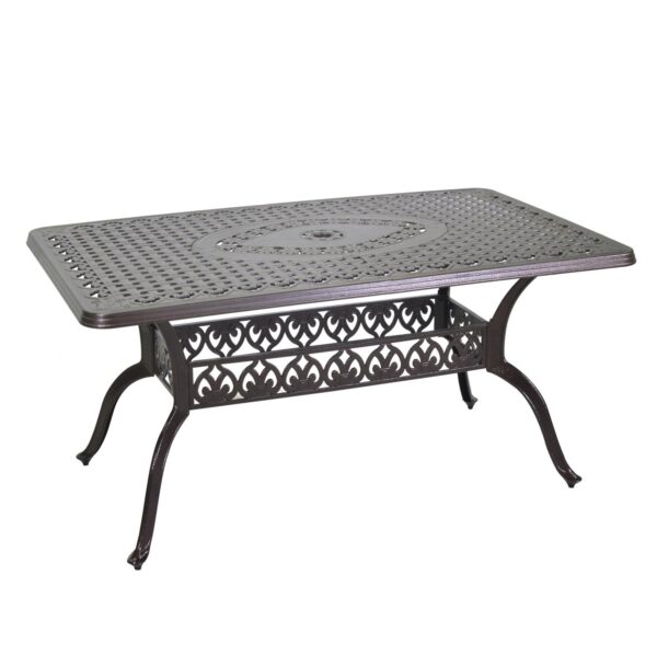 Completo pranzo alluminio pressofuso Maryland antracite 7 pezzi