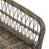 Poltrona alluminio polyrattan Baltimoracon cuscini cm78x63h92