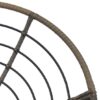 Poltrona alluminio polyrattan Baltimorapapasan con cuscino e tavolino