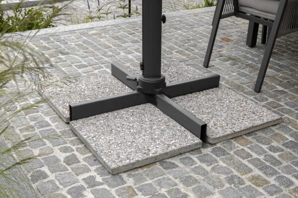 Ombrellone alluminio montana 3x4h2,85m sabbia palo laterale