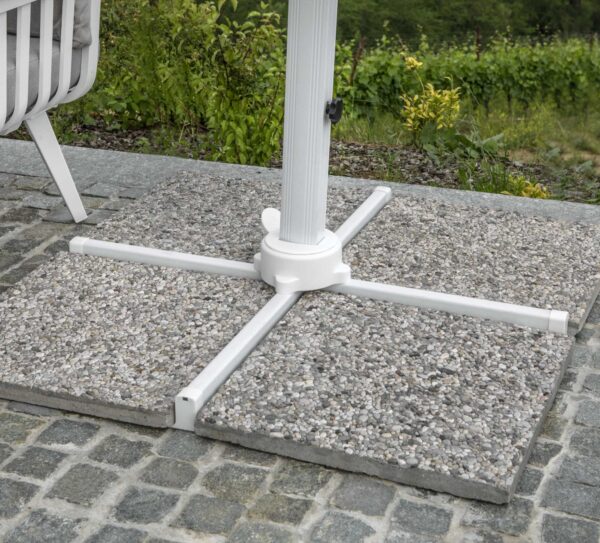 Ombrellone alluminio new michigan 3x3h2,65m senza mantovana bianco