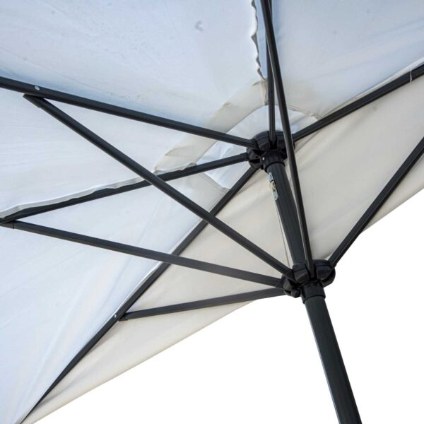 Ombrellone alluminio elmira decentrato bianco cm230x130 (no base)