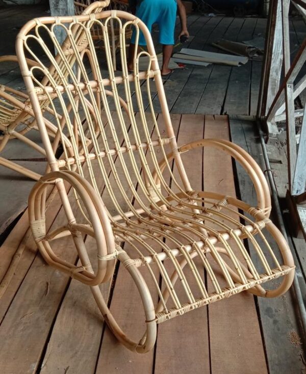Poltrona rattan max relax naturale cm107x66h105