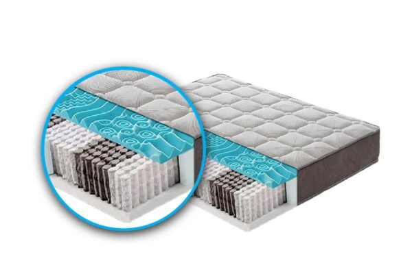 Materasso "Mix" a molle insacchettate e memory foam