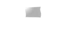 Specchiera Onda – 110x60cm – Bianco Lucido