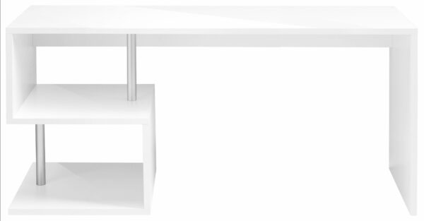 Scrivania Esse 180 – 180x77,5x60 – Bianco Lucido