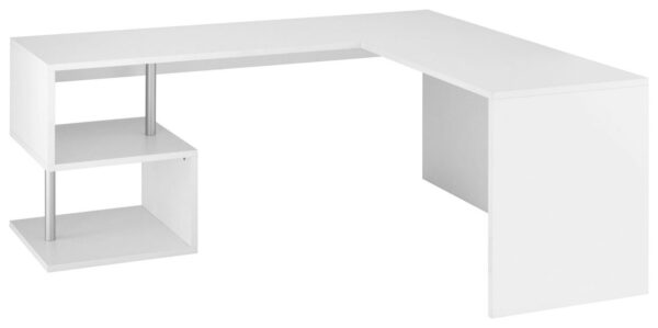 Scrivania Esse Angolare – 160x77,5x60 – Bianco Lucido