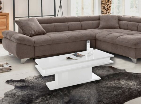 Tavolino da caffè Little Big – 100cm – Bianco Lucido