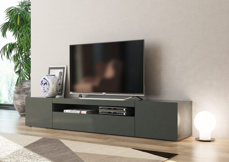 Mobile Porta TV Daiquiri – 200cm – Antracite Lucido
