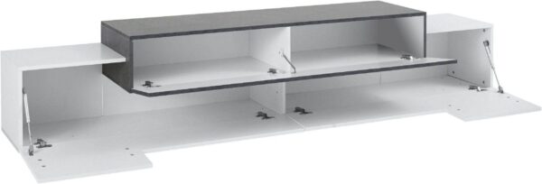 Mobile Porta TV Coro 240 – Bianco Lucido e Report