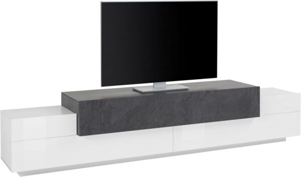 Mobile Porta TV Coro 240 – Bianco Lucido e Report