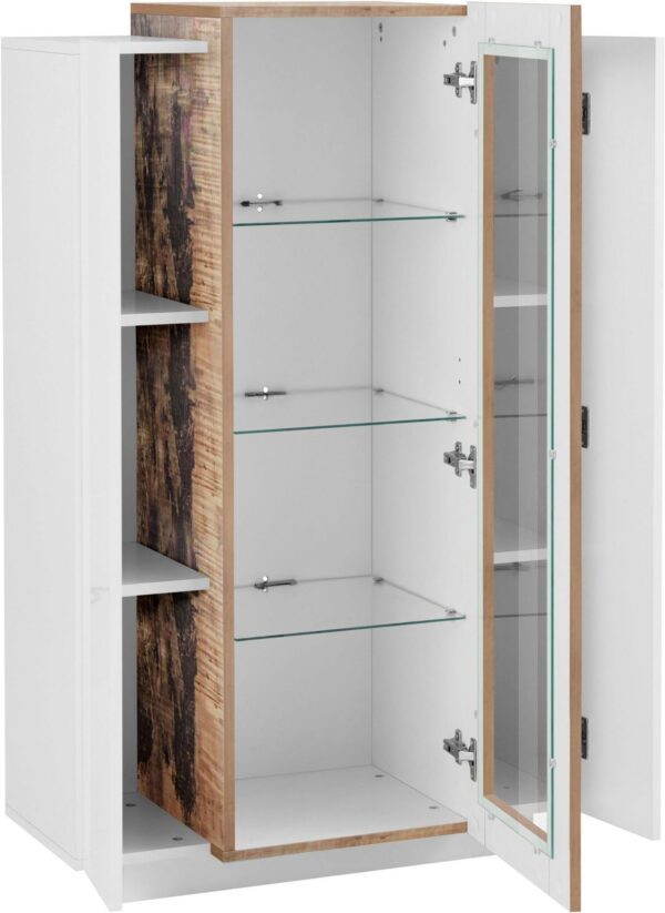 Vetrina Coro – Bianco e Acero Pereira – 80x120x38