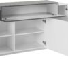Credenza Coro Moderna 3 ante – Bianco Lucido e Report
