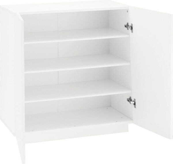 Scarpiera Vega – 2 Ante – 80x86x38 - Bianco Lucido