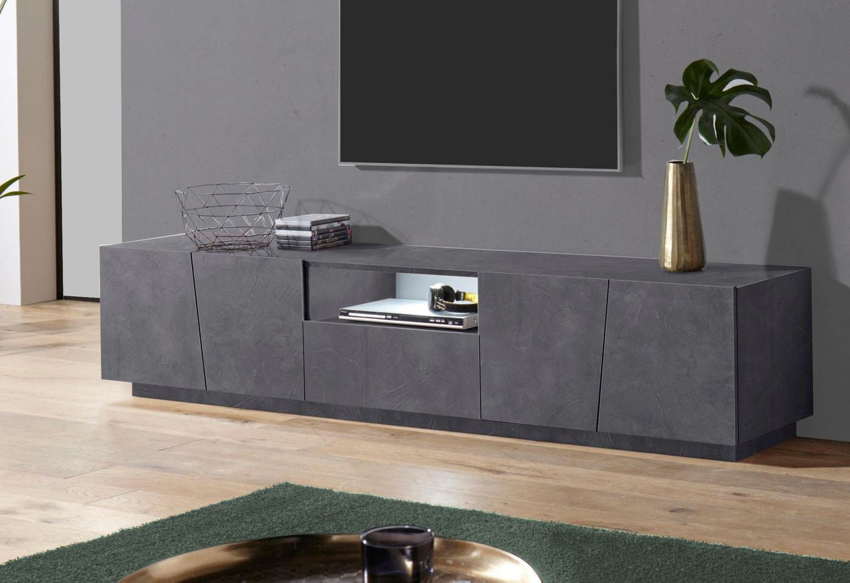 Mobile Porta TV Vega 220 – 4 ante – Ardesia