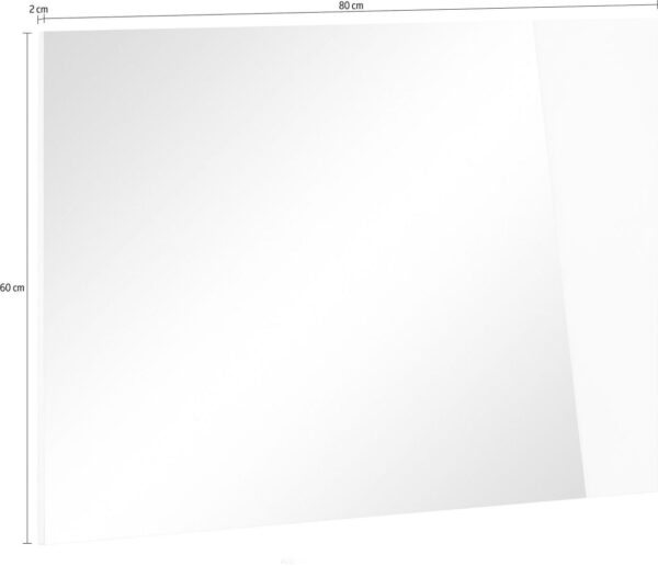 Specchiera Vega – 80x60cm – Bianco Lucido