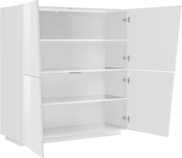 Madia Vega – 4 ante – 120x126x43 - Bianco Lucido