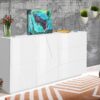 Credenza Ping 140 – 2 ante/3 cassetti – Bianco Lucido