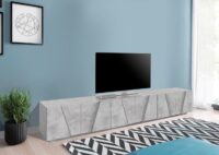 Mobile Porta TV Ping 240 – 6 ante – Cemento Bronx