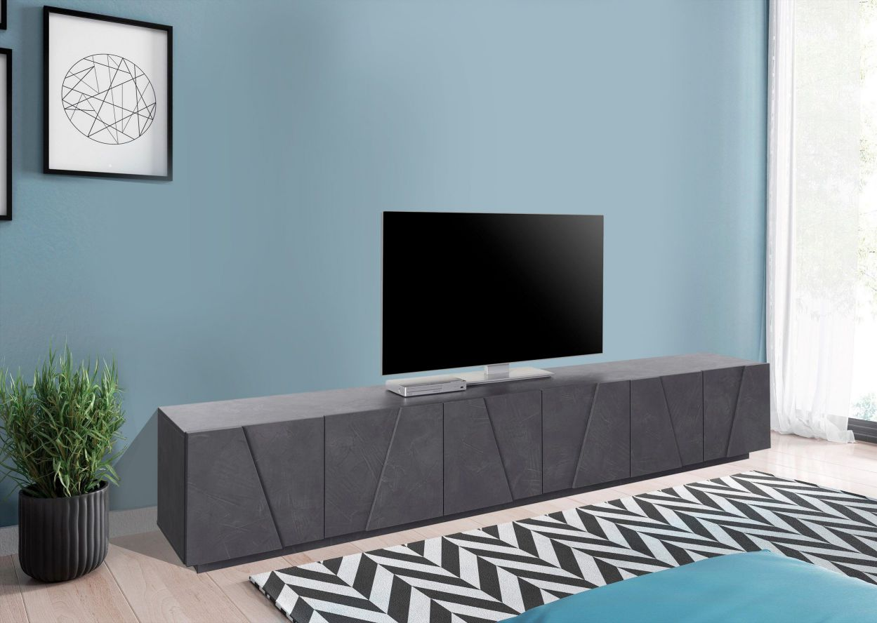 Mobile Porta TV Ping 240 – 6 ante – Ardesia