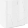 Credenza Ping 80 – 2 ante – Bianco Lucido